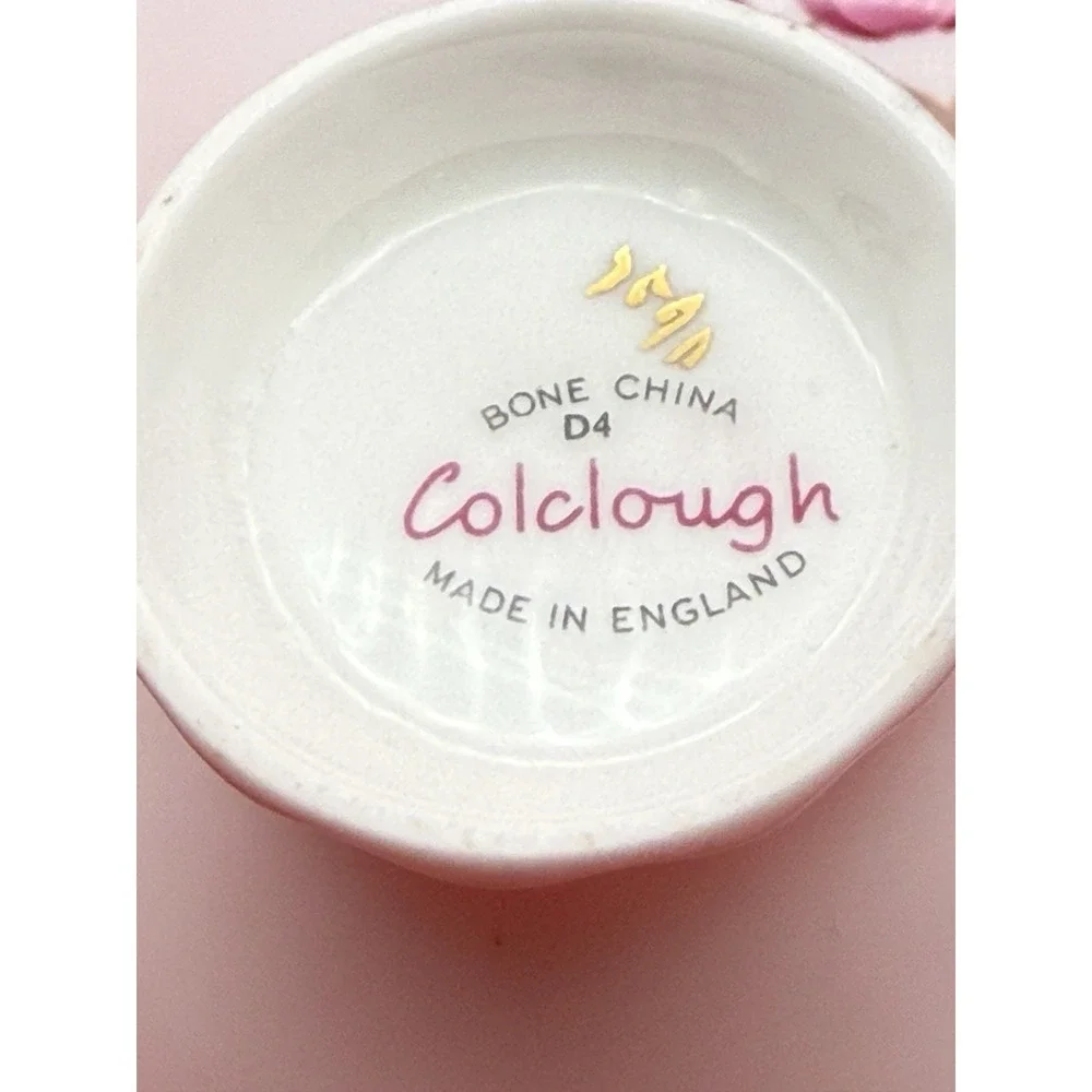 Colclough Corset Pink Tea Cup And Saucer Water Lily Pattern England